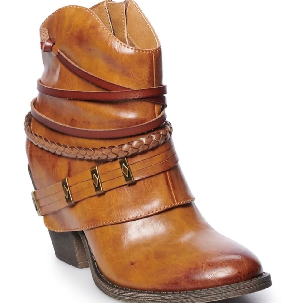 SO Asparagus Women's Western Ankle Boots